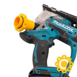 Makita magnetic dust hose adapter for biscuit joiners and drywall jigsaws.