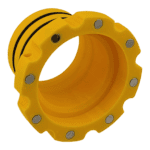 Magnetic hose port adapter for Shop-Vac dust extractors, compatible with 2.5" hoses for woodworking.