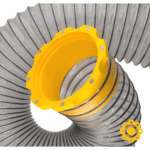 Magnetic dust collection hose connector for woodworking dust systems, female fitting, easy to instal.