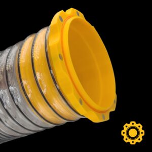 4" MALE Magnetic Dust Collection Hose Quick Connect Adapter