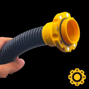 1" / 25mm Magnetic Quick Connect Adapter For Powertec Sanding Hose — Male